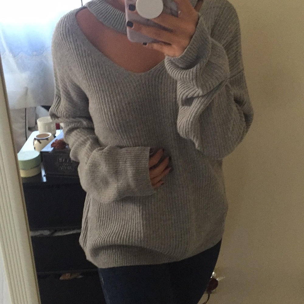Oversized Choker Sweater
